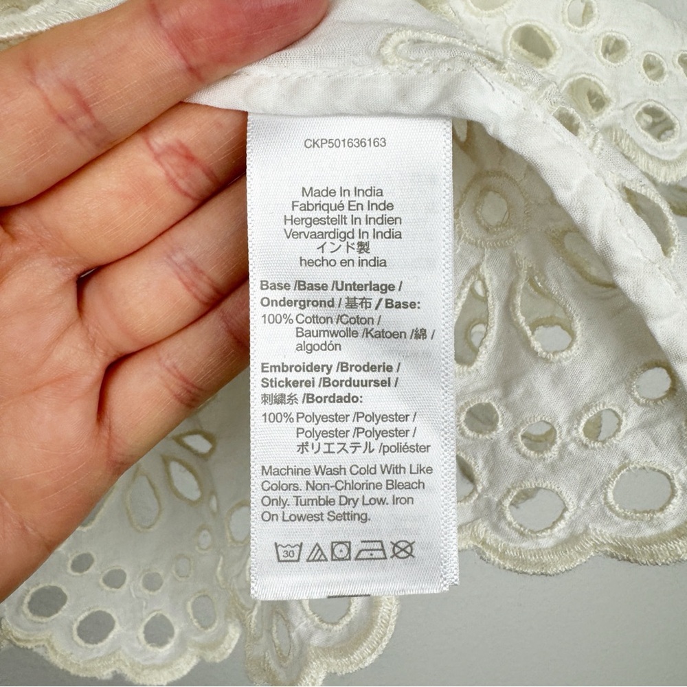 Madewell Cream Eyelet Blouse - Picture 8 of 9